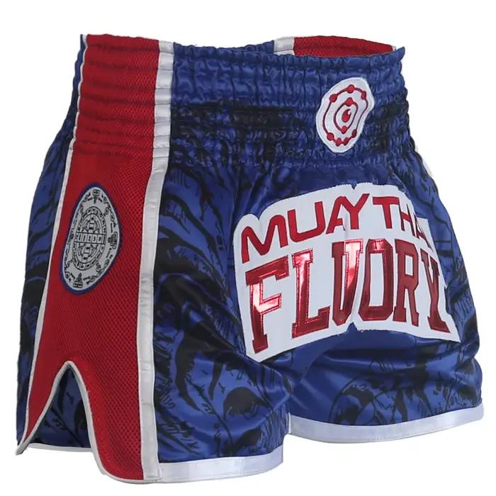 FLUORY Muay Thai Shorts Combat gratuit Arts martiaux mixtes boxe entraînement Match pantalon hommes et femmes
