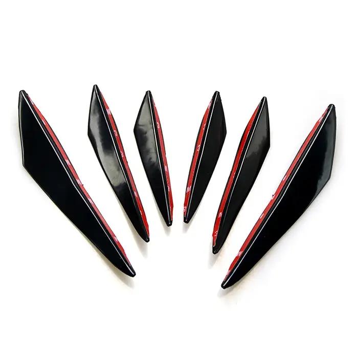 Offre spéciale 6 pièces/ensemble décoration diffuseur séparateur aileron corps Spoiler Canard Valenc
