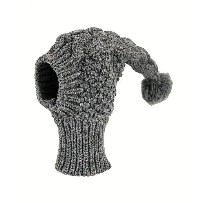 Bonnet en laine tricoté à la main pour chien de grande taille