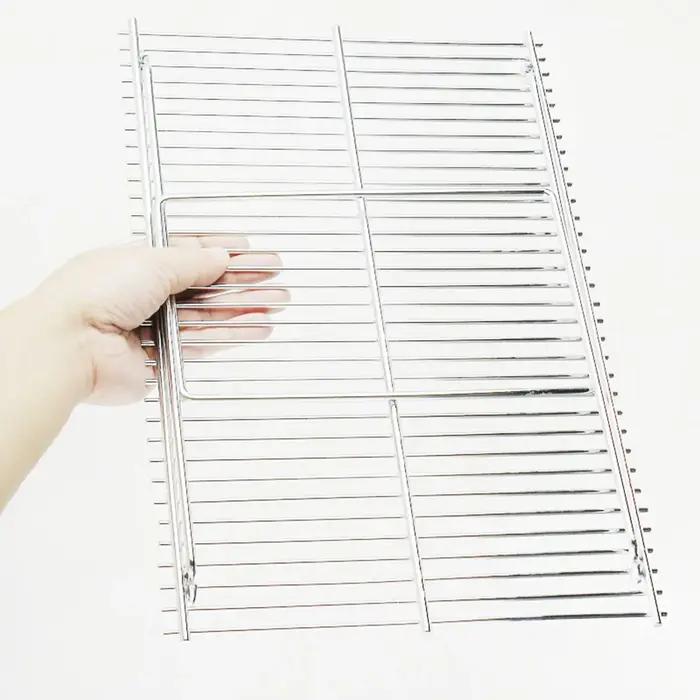 Grille de feu de camp pliante pour camping barbecue pique-nique randonnée voyage pêche occasionnels usage extérieur