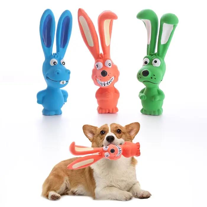 Jouet Lapin Coquin en Caoutchouc pour Chiens, Jouets Grinçants Durables et Sécuritaires pour Animaux de Petite Taille Occasions Spéciales