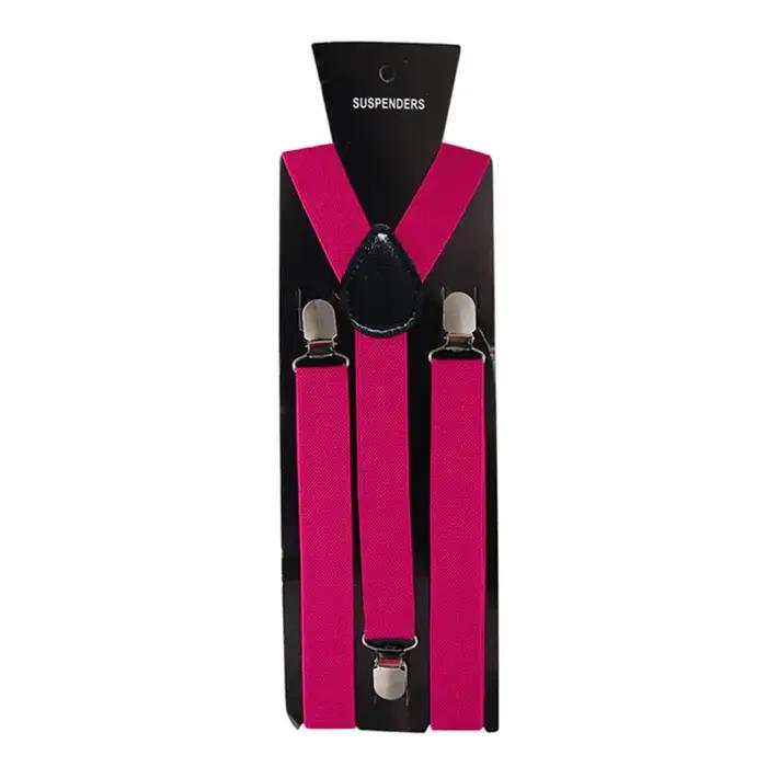 Bretelles pour hommes pantalons vêtements adulte jarretelles homme chemise robe femmes fête de mariage couleurs unies