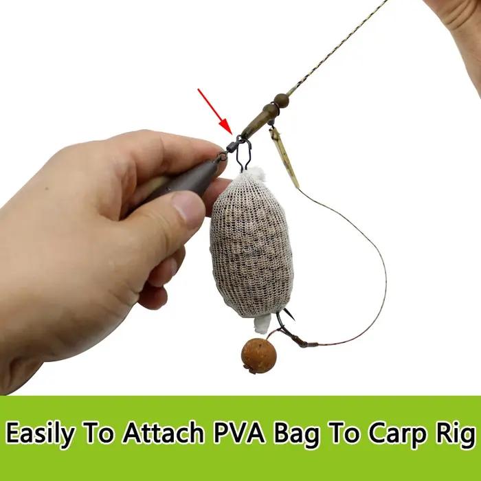 Accessoires de pêche à la carpe, 10 pièces, Clip de liaison pour sac PVA, outil de plate-forme à che