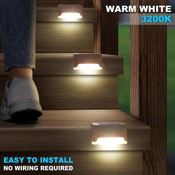 LED solaire escalier lumière extérieure étanche appliques murales LED lumières solaires ménage balco