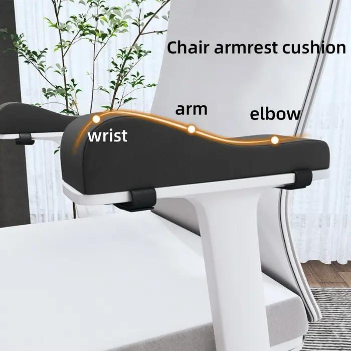 Un ensemble de coussins d'accoudoir de chaise de bureau et coudières en mousse à mémoire de forme, c
