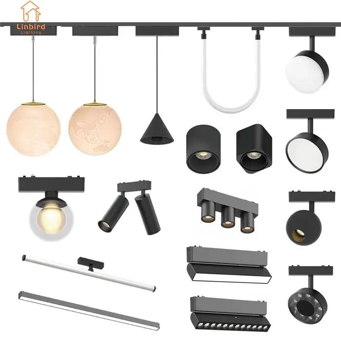 Nouveau Style éclairage sur rail magnétique ST1 Ultra mince 6mm noir blanc intelligent TUYA Zigbee a