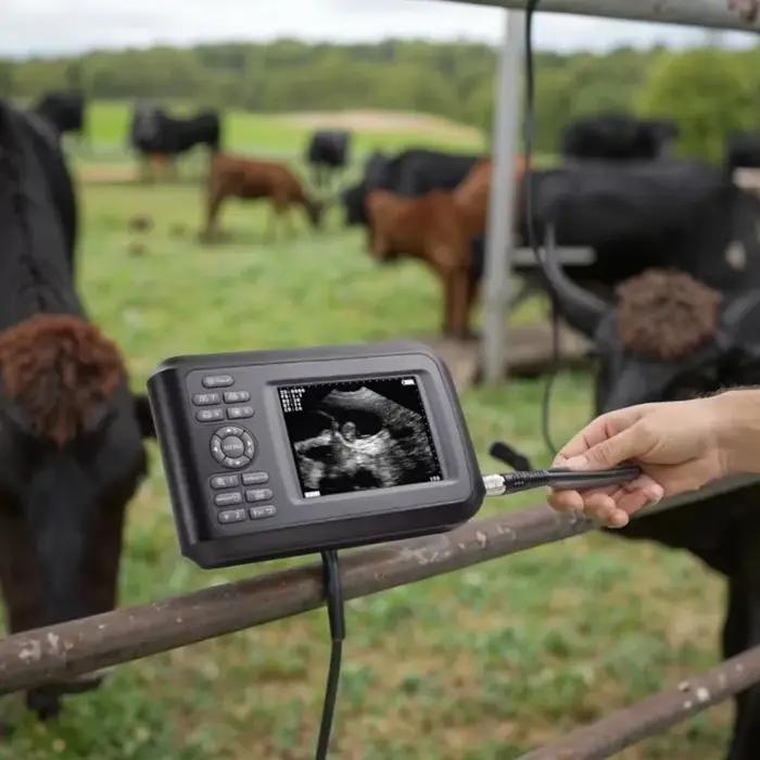 Echographe Portable pour Animaux Adapté aux Vaches et Autres Betail Soins et Fournitures Vetérinaires Usage à La Maison Ou Sur Une Ferme