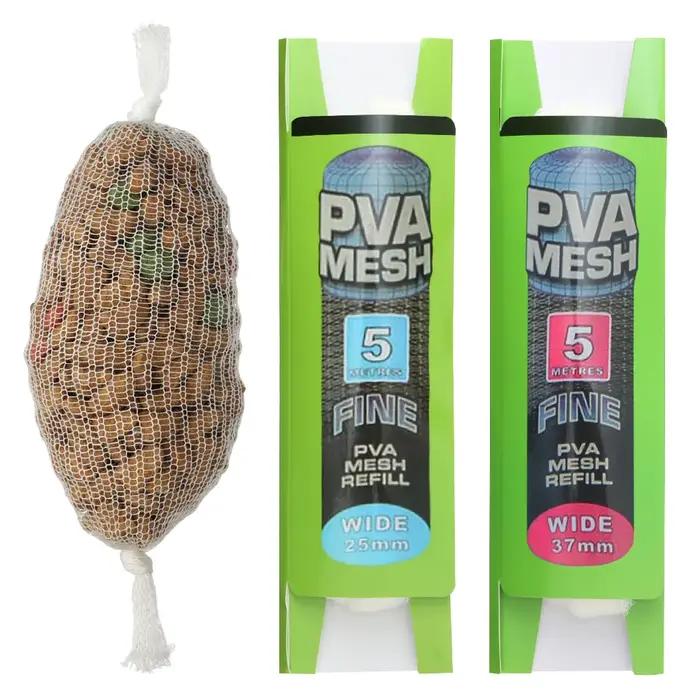 Recharge de maille PVA soluble portable pour la pêche à la carpe, sac rond d'appât de crochet de pla