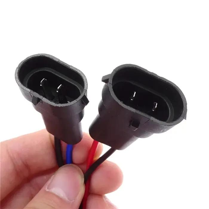 Adaptateur de faisceau de câbles H4 à H11, 1 paire, connecteur de câble de Conversion d'ampoule de p