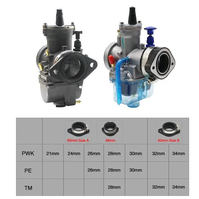 Alconstar-adaptateur de carburateur de moto Pit Dirt Bike, tuyau d'admission pour MIKUNI VM24 PWK 21