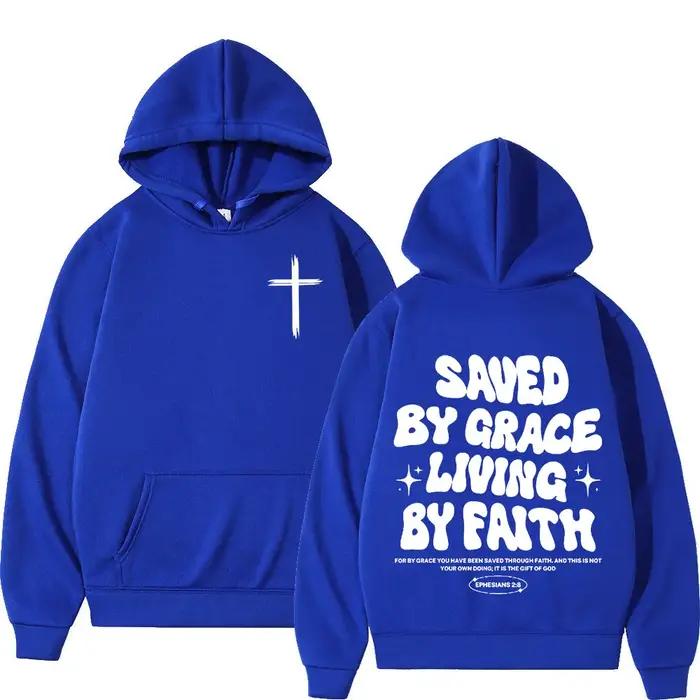 Christian Jesus Bible Verse Hoodies Men Women Clothing Fashion Harajuku Vintage Hooded Sweatshirts Casual Hip Hop Tracksuit Y2K