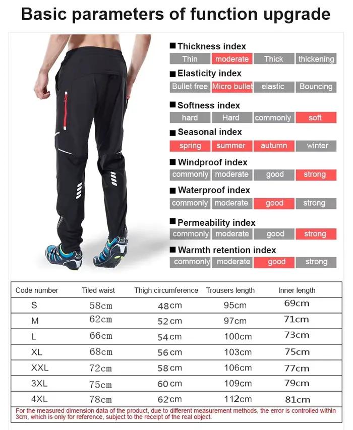 WEST BIKING – pantalon de cyclisme coupe-vent, séchage rapide, pantalon de vélo d'équitation, de pêc