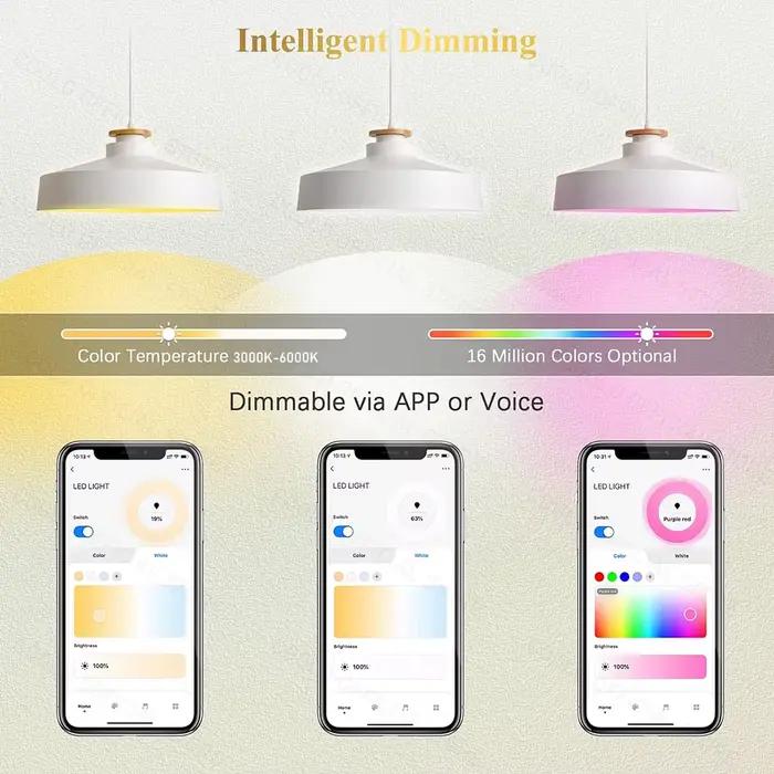 ZigBee GU10 WiFi ampoule LED intelligente RGB W + C 5W lampes à intensité variable EWelink APP contr