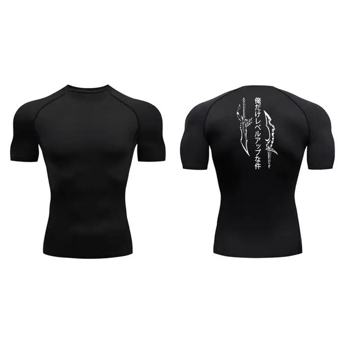 Chemises de Compression imprimées poignard pour hommes