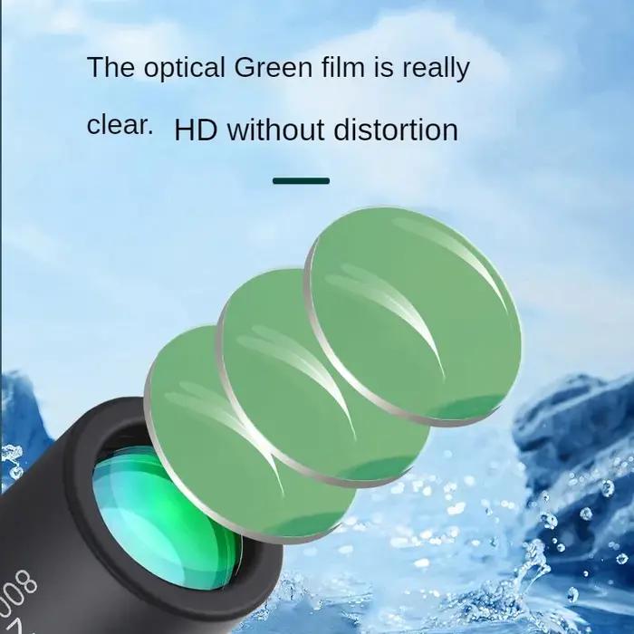 Lunette monoculaire 2000x25 HD mini portable avec support smartphone pour chasse camping observation oiseaux