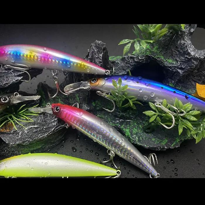 Leurre de pêche coulant 37g 110mm, leurres artificiels lourds à longue portée, wobblers pour la pêche au brochet, swimbait, jerkbait, équipement de pêche