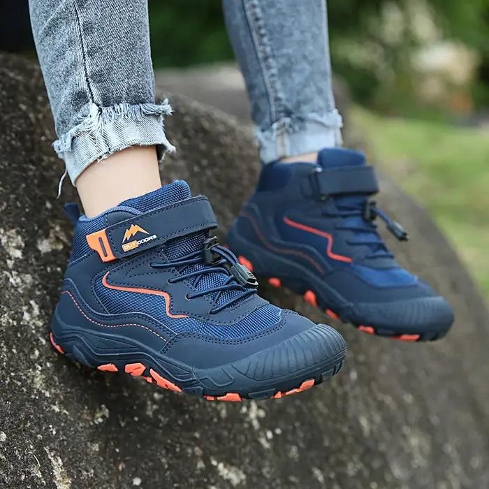 Bottes de randonnée pour enfants, chaussures de randonnée Anti-Collision et antidérapantes pour garç