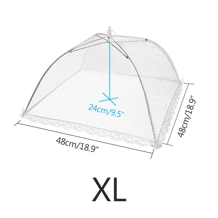 Couvertures alimentaires en maille pliable pour cuisine, Anti-mouche, tente, dôme, filet, parapluie, pique-nique, protection de la vaisselle, accessoires de cuisine
