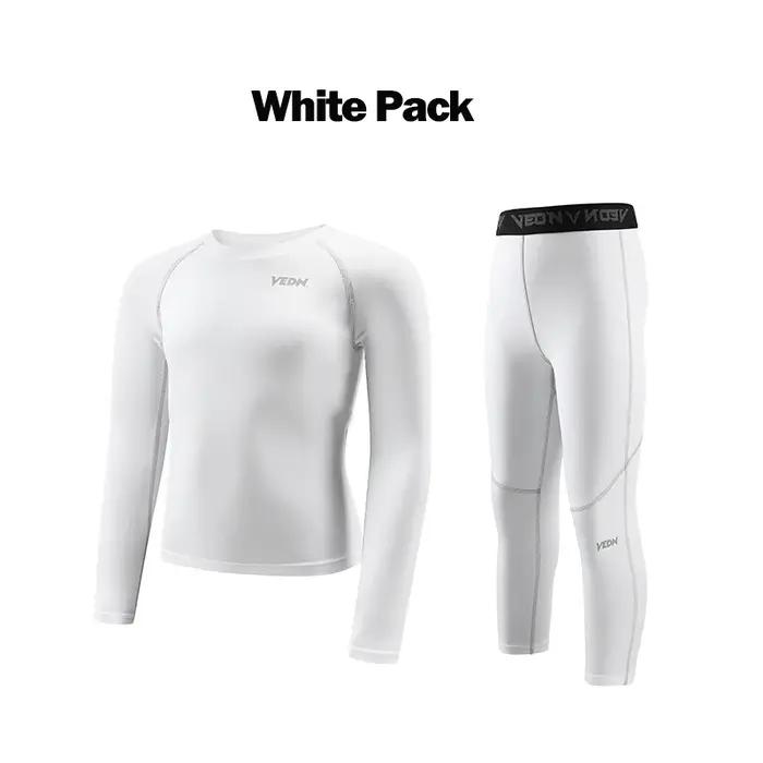 Un ensemble de Leggings et chemise de Compression pour jeunes garçons
