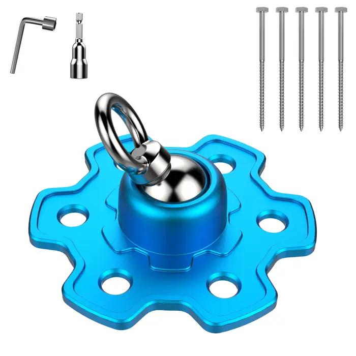 Piquet d'arrimage pour chien robuste pour le camping 360 ° Système d'installation facile portable à ancre pivotante pour chiens grands et petits jusqu'à 200 lb