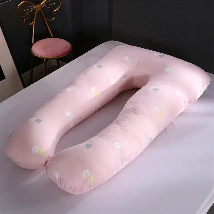 Oreiller de grossesse 130x70cm pour femmes enceintes et allaitantes, confortable et lavable à offrir pour la maternité, grossesse, allaitement et au-delà
