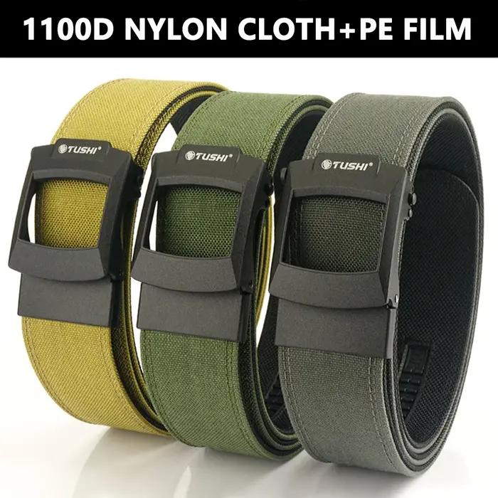 ALPTACTICS Ceinture tactique pour hommes de 4,3 cm, boucle automatique en métal, ceinture militaire