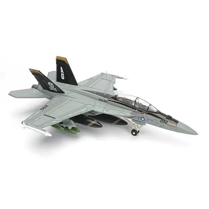 Modèle d'avion de chasse F/A-18 Super Hornet Bounty Hunter VFA-2 en plastique ABS à l'échelle 1:72