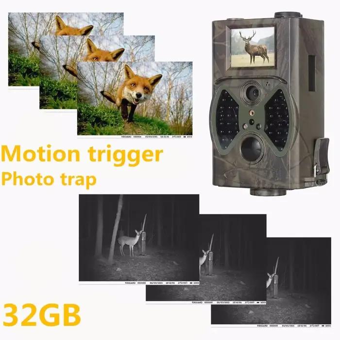 Caméra de piste de chasse avec vision nocturne 16MP pour sorties de chasse et observation des animaux occasions spéciales
