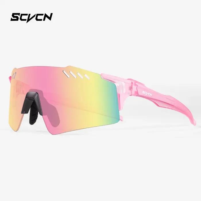 Lunettes de sport photochromiques SCVCN sans monture - Randonnée, vélo, running - Hommes 1 verre