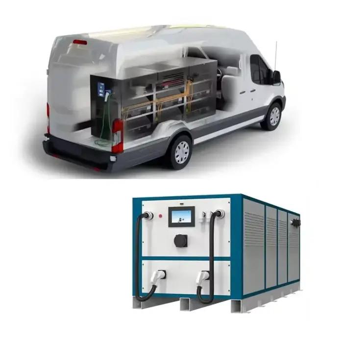 Station de charge portable 40-120kw avec support 3G/4G/WiFi pour véhicules électriques occasions spéciales et gestion de flotte commerciale