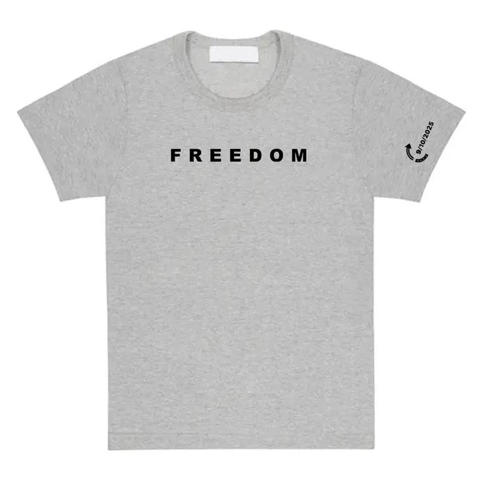 T-shirt Freedom Tee Fashion American Charlie Kirk en coton ample pour femmes/hommes
