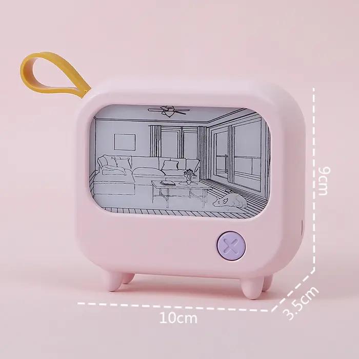 TV peinture veilleuse Led mignon enfant apprentissage lampe de Table chambre décoration de la maison atmosphère éclairag