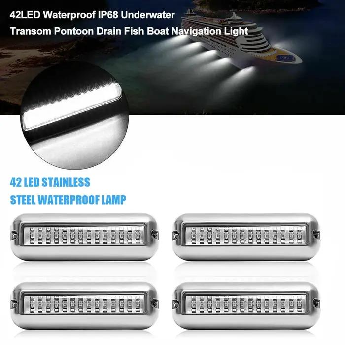 42 LED étanche bateau marin lumière LED ponton sous-marin tableau arrière lampe Yacht cabine pont feux
