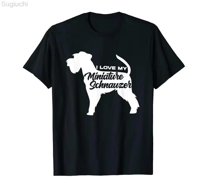 MINIATURE SCHNAUZER le DogFather amoureux des chiens T-Shirt 100% coton hommes femmes unisexe Hip Hop t-shirts pour cadeau taille XS-5XL