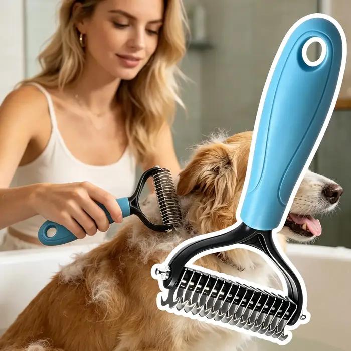Brosse anti-poils pour chat peigne pour félin brossage facile et efficace toilettage animal de compagnie occasions spéciales