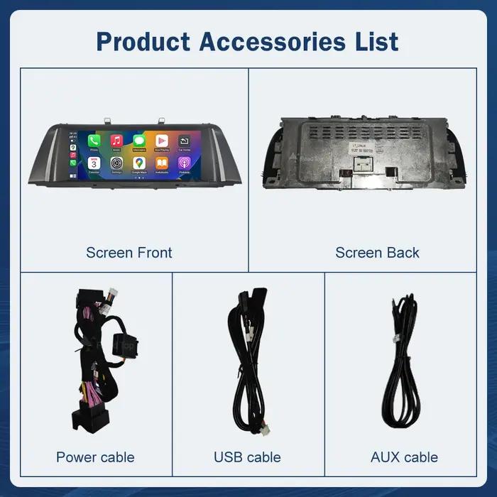 10.25 1920*720 affichage multimédia pour BMW série 5 F10 F11 2011-2017 CIC NBT écran tactile sans fi