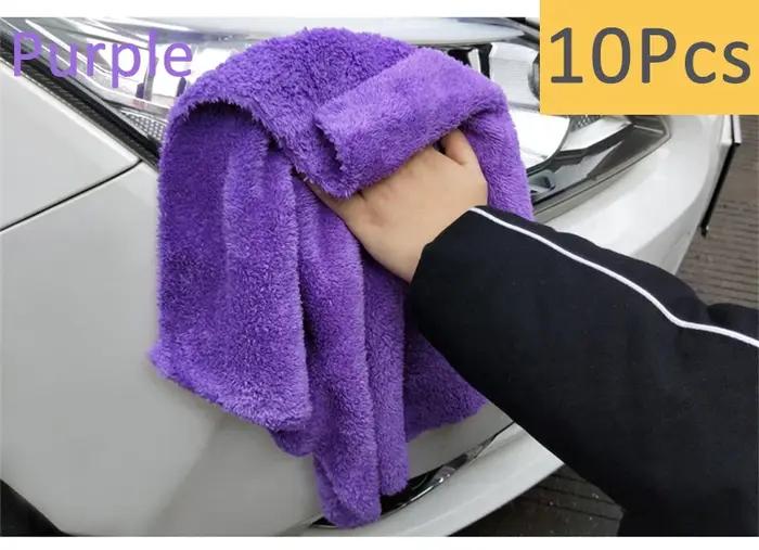 3/5/10 pièces de Lavage de Voiture Microfibre Serviette Nettoyage