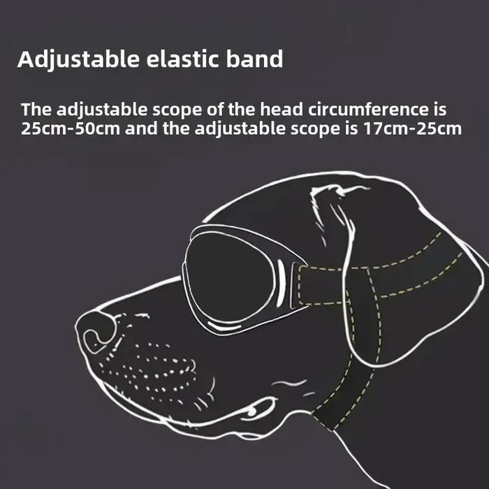 Lunettes pour animaux de compagnie réglables anti-uv éblouissantes