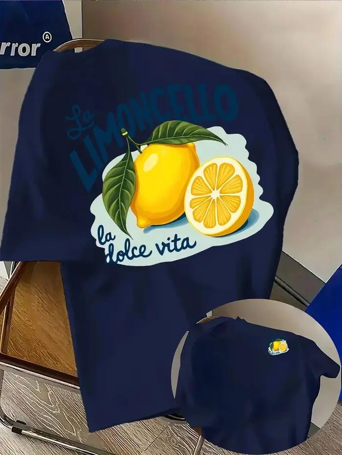 T-shirt homme italien au citron Limoncello La Dolce Vita