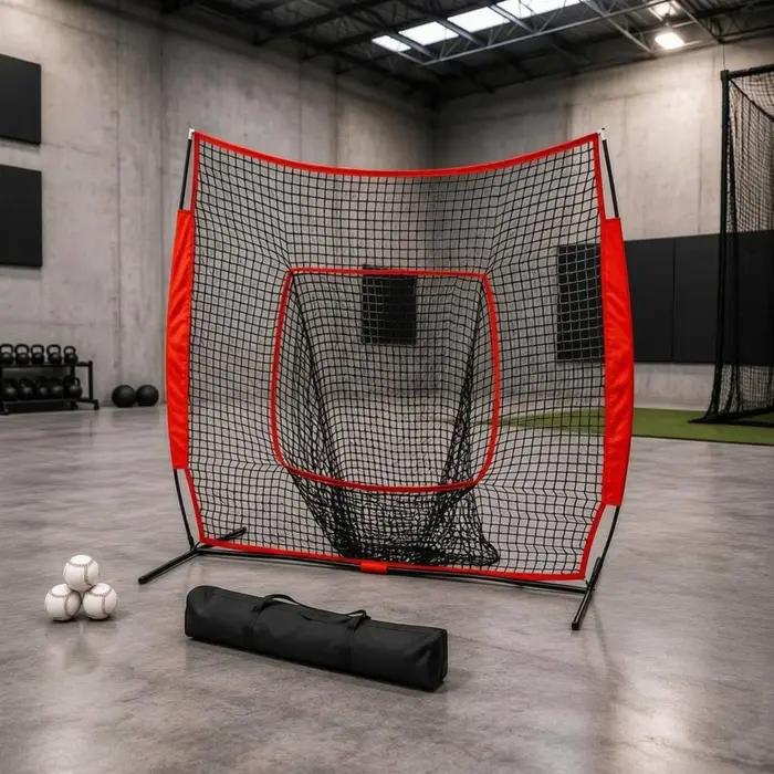Filet d'entraînement de baseball 7x7 pour intérieur et extérieur