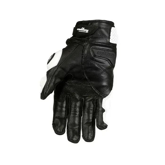 Gants de moto en cuir véritable pour hommes, équipement de protection, moto de course, haute qualité, Luva