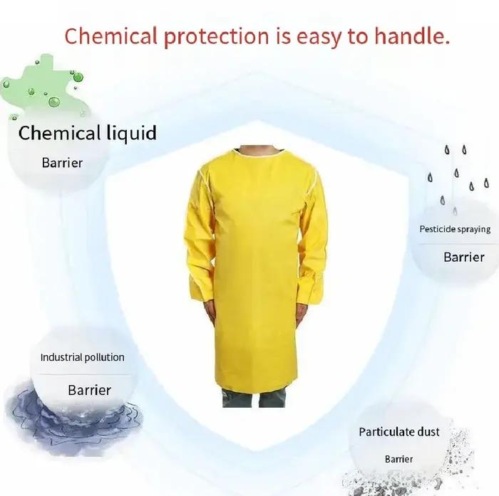 Ensemble de protection chimique résistant aux acides et alcalis pour professionnels travaillant dans des environnements industriels, chimiques et de laboratoire