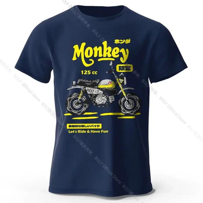 T-Shirt de croquis de moto Vintage 100% coton