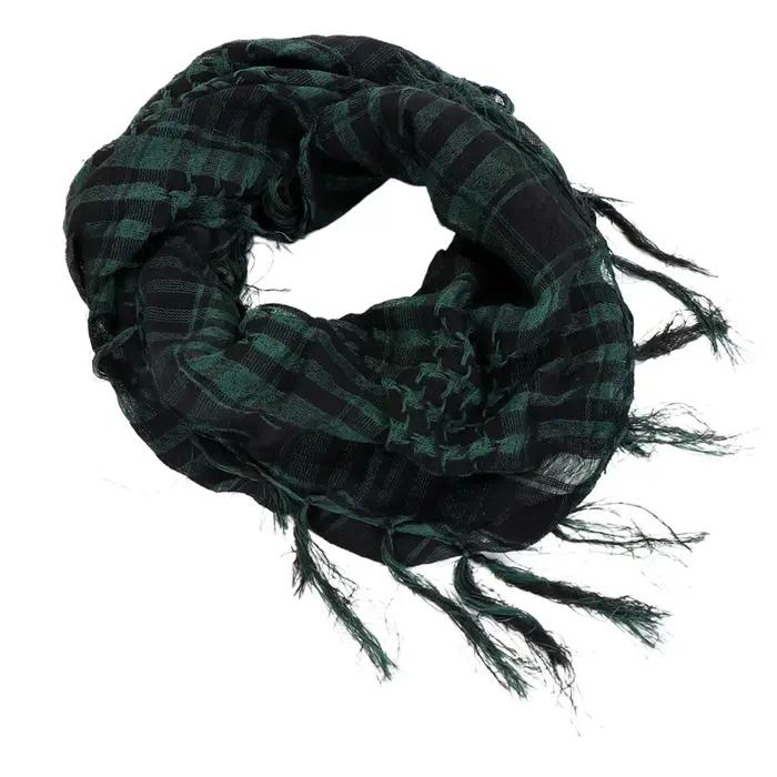 Écharpe de chasse militaire Shemagh désert Keffiyeh tête cou écharpe arabe enveloppement avec gland