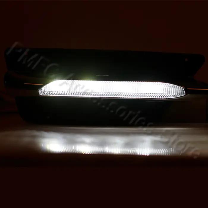 PMFC Grilles de pare-chocs avant moulage LED antibrouillard feux de jour antibrouillard pour mercede