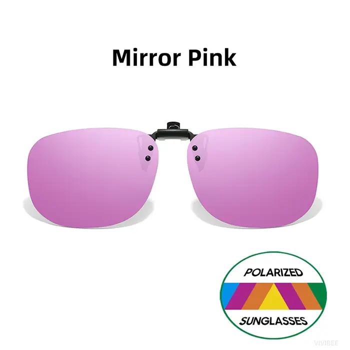VIVIBEE Flip Up Clip sur lunettes de soleil polarisées hommes carré UV400 photochromique Vision nocturne femmes classiqu