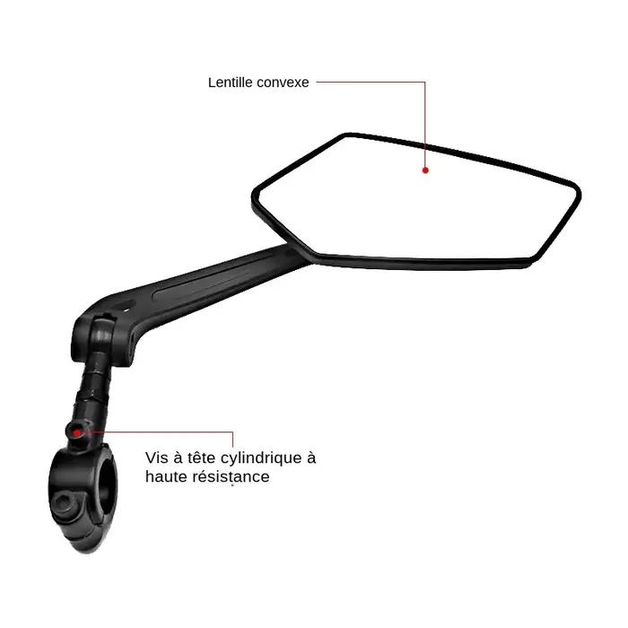 Rétroviseur de vélo, clair