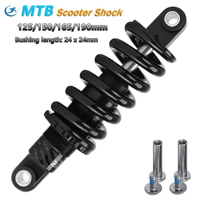 Ressort Hélicoïdal de Suspension de Vélo, Amortisseur Arrière, 125mm, 150mm, 165mm, 190mm
