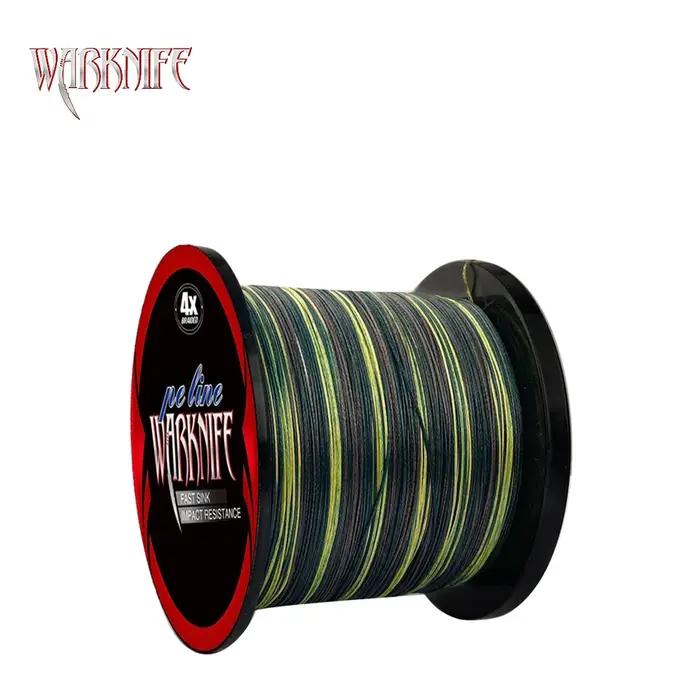 Warknife-Ligne de pêche tressée en fibre PE super puissante, 8 brins, 4 brins, 3000m, 6-300lb, camou