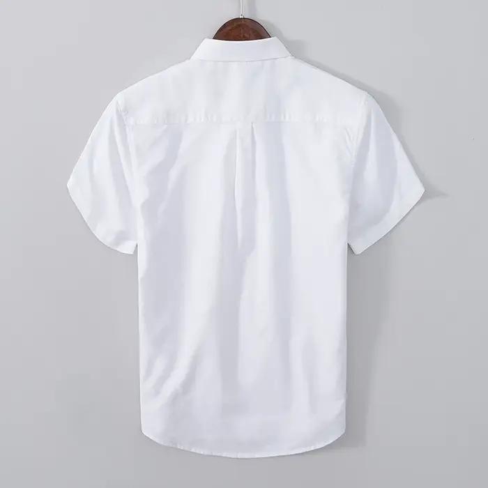 Chemise en pur coton pour hommes, chemise d'affaires confortable, slim, de style britannique, pour j